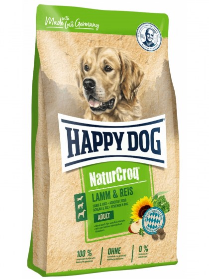Happy Dog Naturcroq Lamm 1kg για ενήλικους σκύλους με ευαίσθητο στομάχι