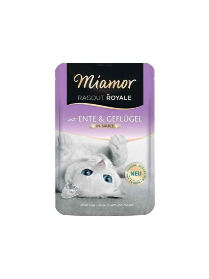 Miamor Ragout Royale Sauce 100g Υγρή Τροφή για Ενήλικες Γάτες σε Φακελάκι με Πουλερικά και Πάπια