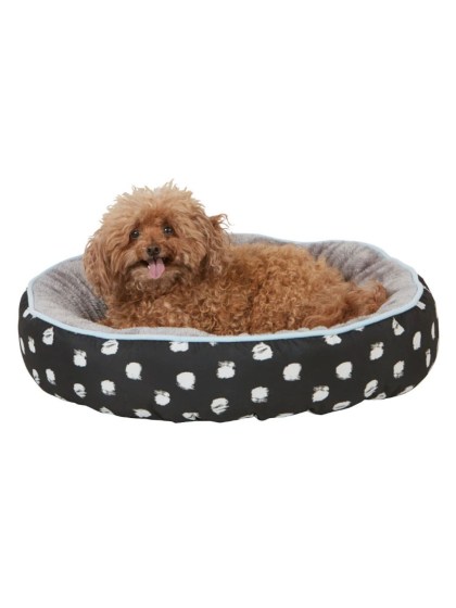 PET CAMELOT Πουφ Κρεβάτι Σκύλου-Γάτας 60x60x15cm Μαύρο