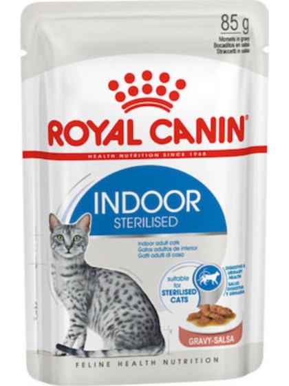 Royal Canin Wet Indoor Sterilised Gravy 85gr