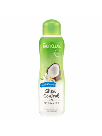 TROPICLEAN SHED CONTROL LIME & COCONUT SHAMPOO 355ML
