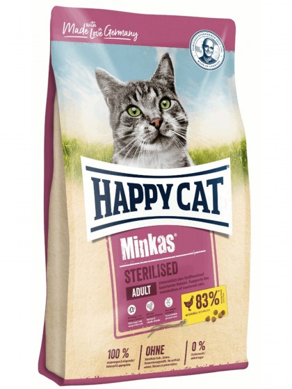 Happy Cat Minkas Sterilised Πουλερικά 10kg