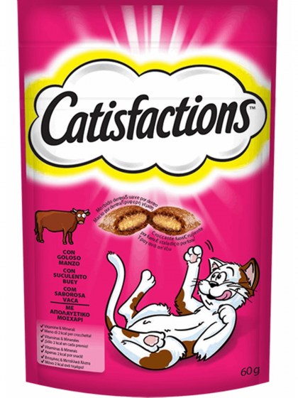Catisfactions Snacks Μοσχάρι 60g