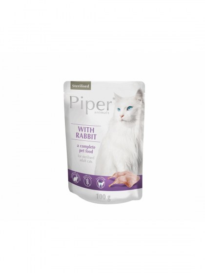 Piper Cat Adult Sterilised Κουνέλι 100g