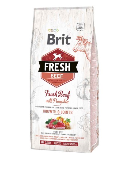 Brit Fresh Beef-Junior Large Breed 2.5kg Ολιστική Τροφή για Κουτάβια Μεγαλόσωμων Φυλών
