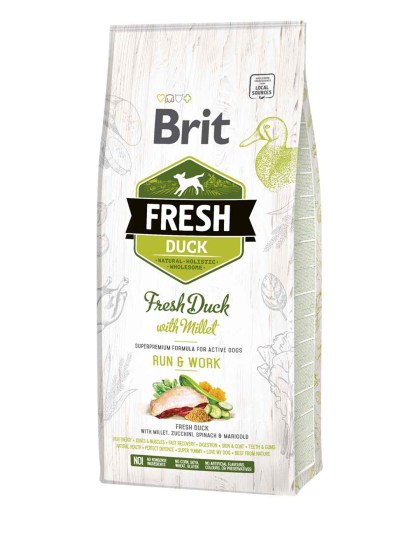 Brit Fresh Duck – Energy All Breed 12kg Ολιστική Τροφή για Ενήλικους Σκύλους