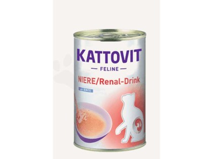 Kattovit Renal Drink Υγρή Τροφή για Γάτες με Νεφρική Ανεπάρκεια σε Κονσέρβα με Πάπια 135g