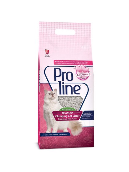 Proline Cat Litter Άμμος για Γάτες με Παιδική Πούδρα 5lt
