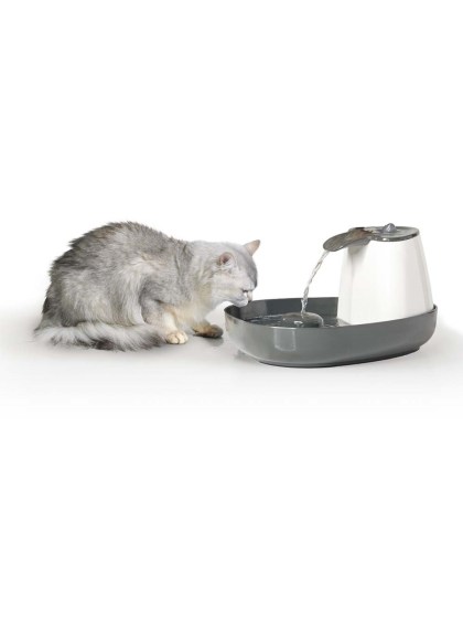 SAVIC Cascade Συντριβάνι νερού 3in1 για γάτες & μικρόσωμες φυλές σκύλων 1,5L Λευκό- Ανθρακί 34x28x17cm