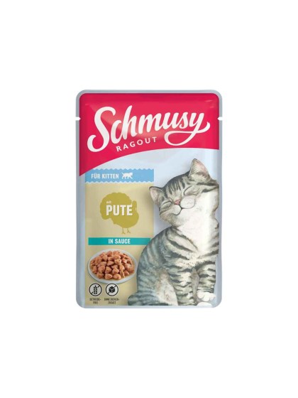 Schmusy Ragout Kitten - Turkey In Sauce 100g