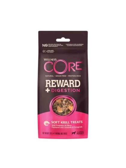 Wellness Core Reward Digestion Grain Free Λιχουδιές για Σκύλους με γεύση Κριλ 170gr